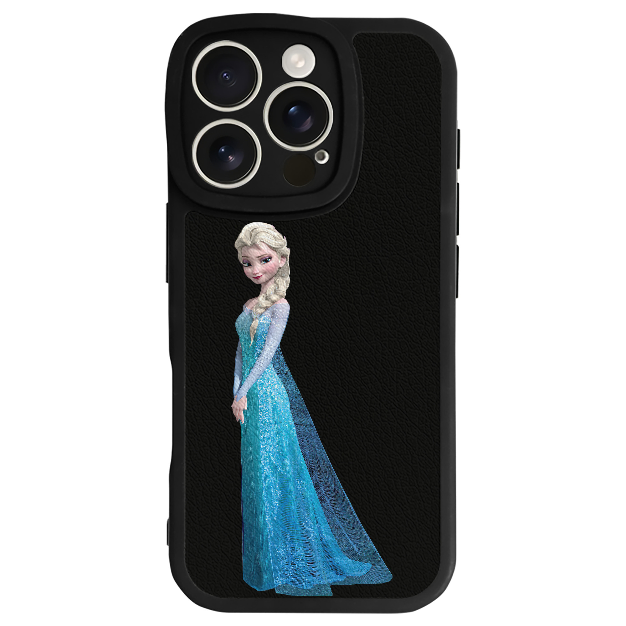 （画像用） アナと雪の女王 アンナ エルサ Frozen Anna Elsa 【iPhone 16シリーズ対応】シリコンスマホケース（レザー調） 材質：シリコン